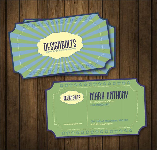 free rustic business card template