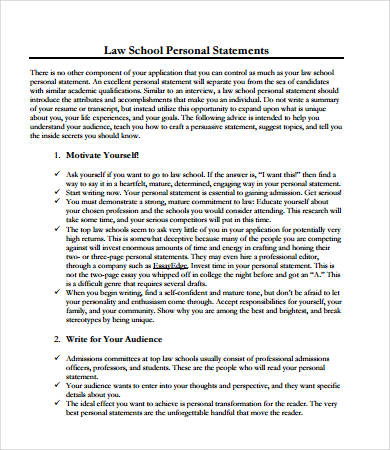 Personal Statement - 100+ Examples, Format, Pdf