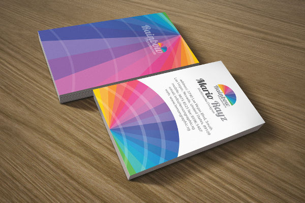 24+ Examples of Colorful Business Card Templates - AI, Word