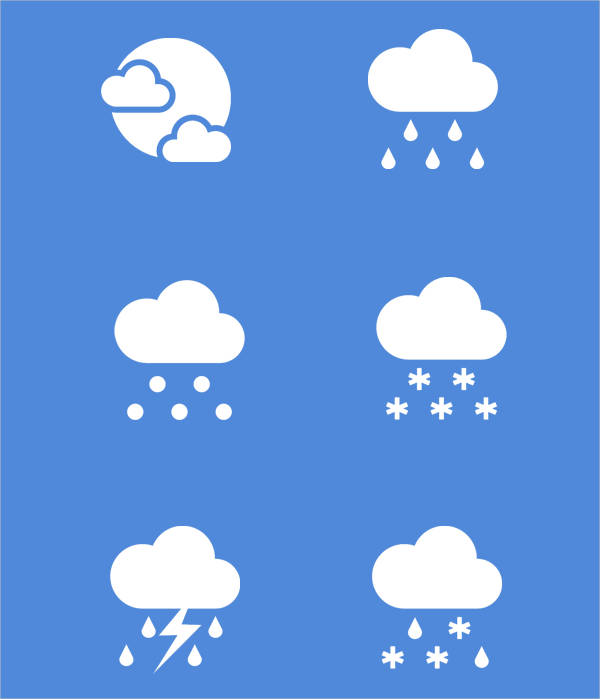 free flat weather icons