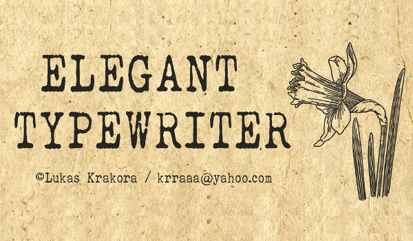 elegant typewriter font