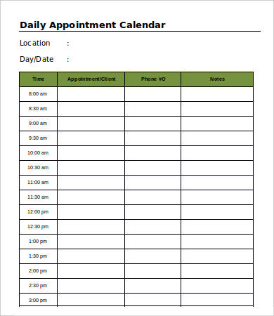 Printable Blank Calendar Template - 9+ Free Word, Excel, PDF Documents ...