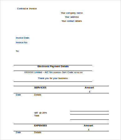 free printable invoice template 35 free word excel