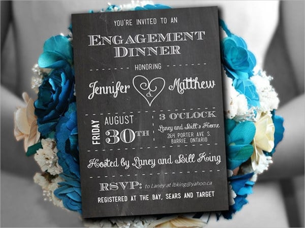 engagement dinner invitations