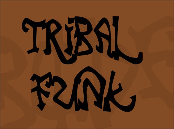 tribal funk font