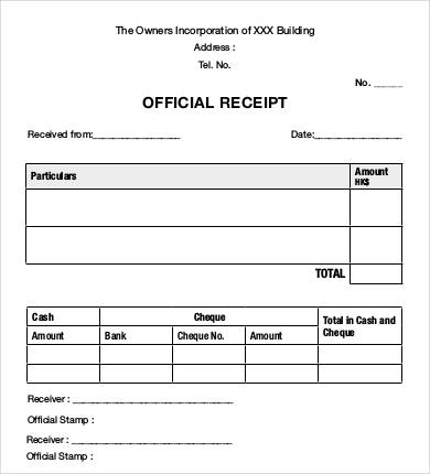 printable receipt template 16 free word pdf documents