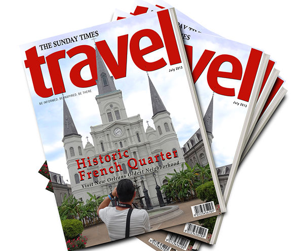 free travel magazine template