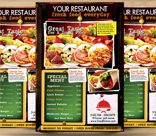 vector restaurant menu design