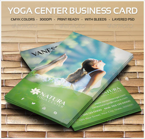 12+ Yoga Business Card Templates PSD, Word, Publisher Free