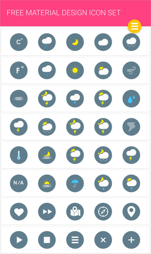 Material Design Icons 8+ PSD, Vector EPS Format Download