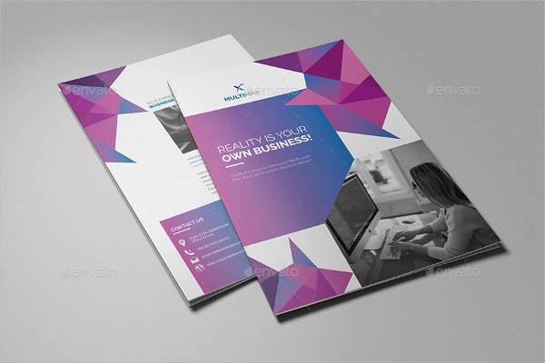 company bi fold brochure