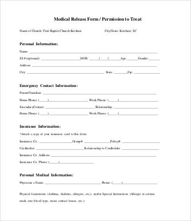 Release Form Template - 10+ Free Sample, Example, Format