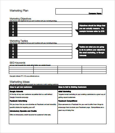 Marketing Plan Sample - 31+ Free PDF, Word Documents Download