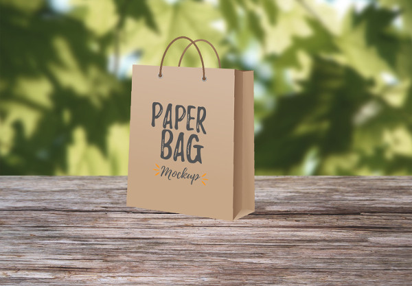 paper bag mockup