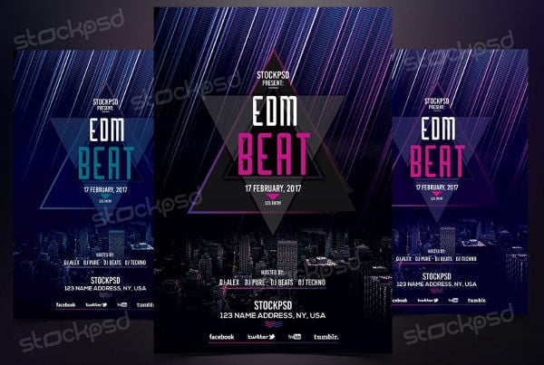 free psd flyer template