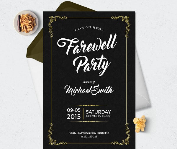 farewell party invitation