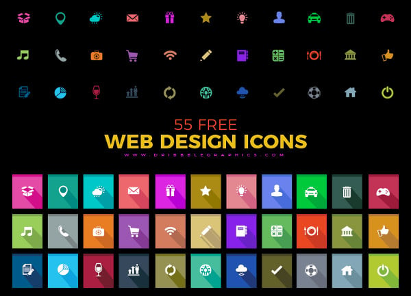 0 free web design icons