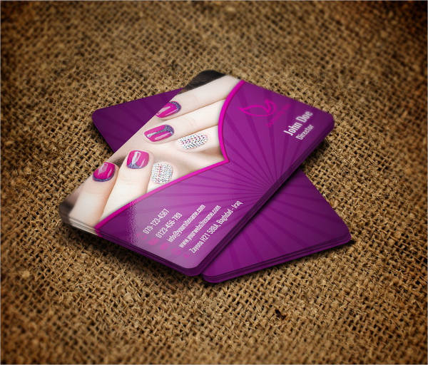 19+ Nail Salon Business Card Templates Word, AI, PSD