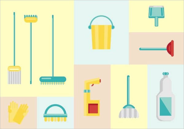 house cleaning vector