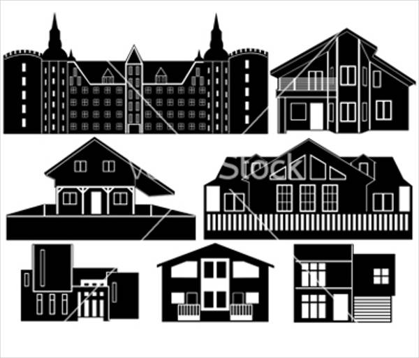 house silhouette vector