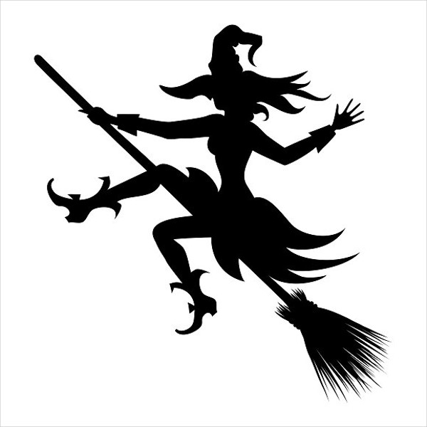 8+ Witch Silhouette Vectors - Free PSD, Vector AI, EPS Format Download