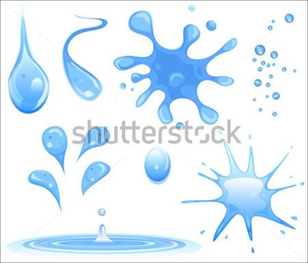 water splatter vector