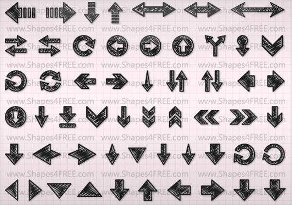 arrow photoshop shapes free download