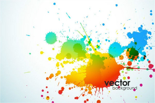 abstract splatter vector