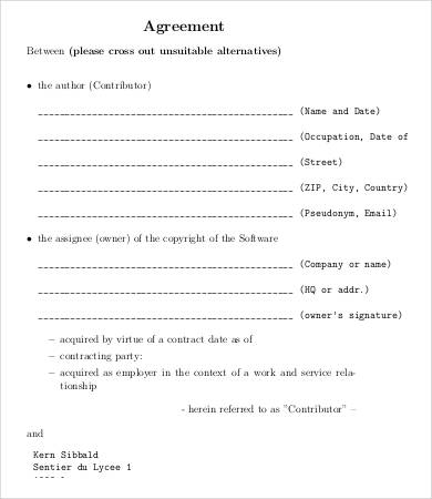assignment agreement india template
