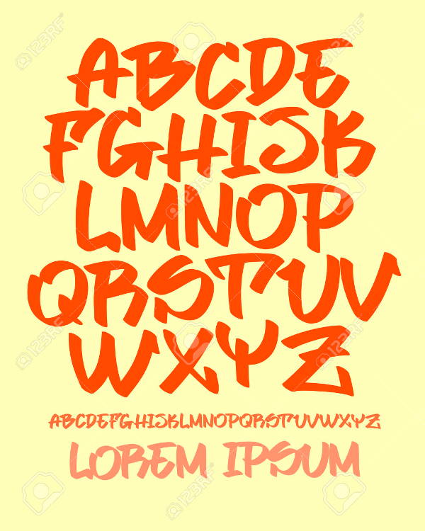 free graffiti alphabet letters