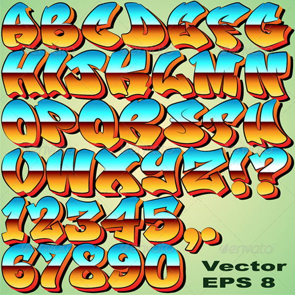 8+ Graffiti Alphabet Letters - Free PSD, Vector EPS Format Download