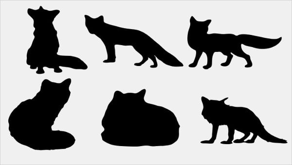 Hunting Fox - Wildlife Predators - Animal Stencils SVG File
