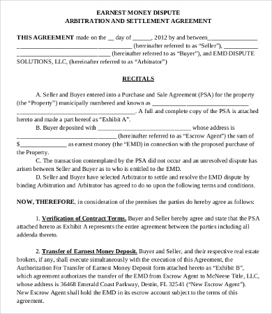 16+ Sample Money Agreement Templates - Word, PDF, Pages