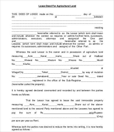 Land Lease Agreement Template - 14+ Free Word, PDF ...
