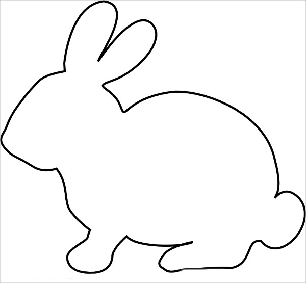 Printable Bunny Template