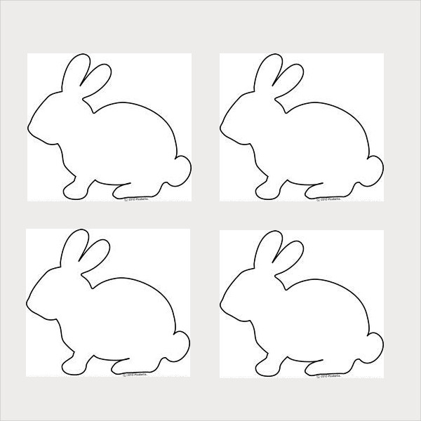 bunny template easter