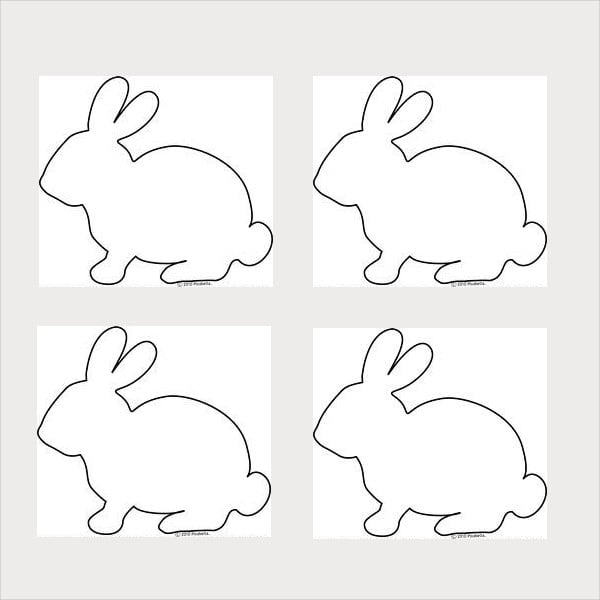 Bunny Stencil Template