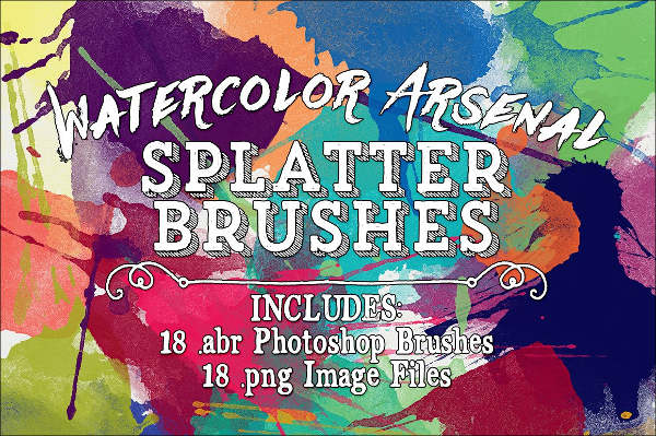 watercolor splash brushes