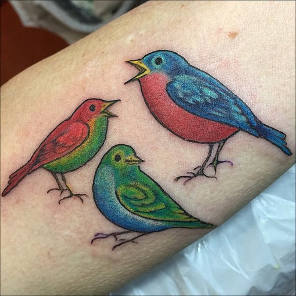 Traditional Bluebird Tattoo Design | Bluebird tattoo, Traditional tattoo  drawings, Floral tattoo sleeve