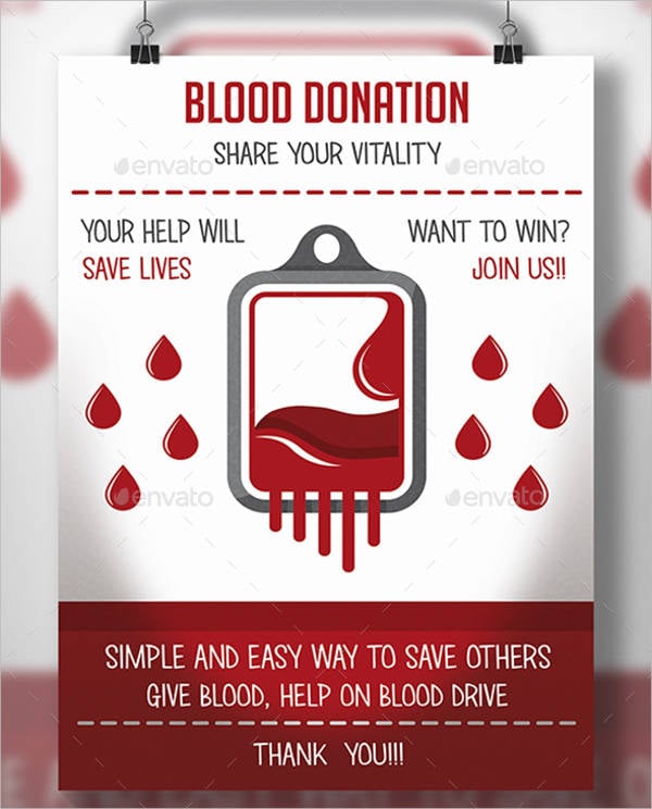 blood donation flyer
