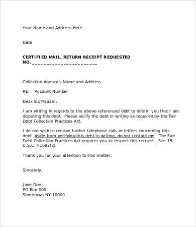 collection agency letter template1