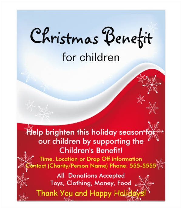 holiday donation flyer