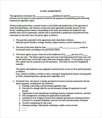 17 simple lease agreement templates word pdf pages