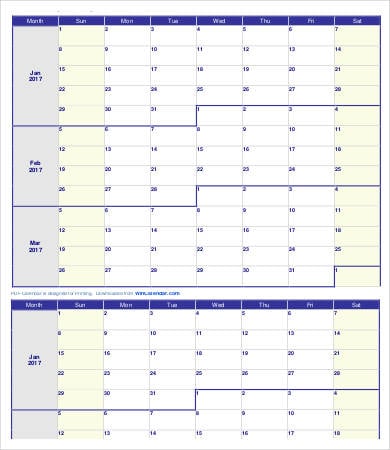 Printable Weekly Calendar Template 19  Free PDF Documents Download