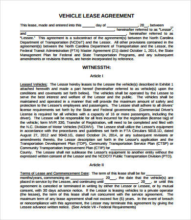 vehicle-lease-agreement