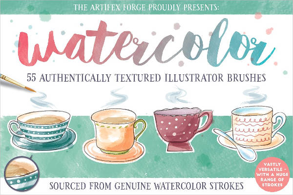 watercolor illustrator brushes