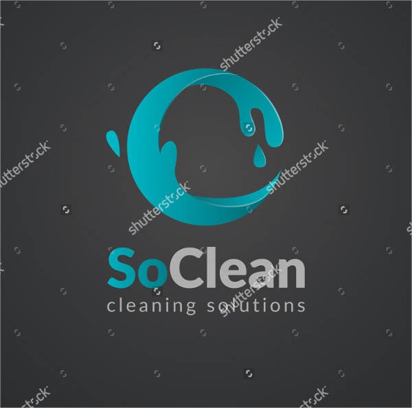 abstract cleaning logo