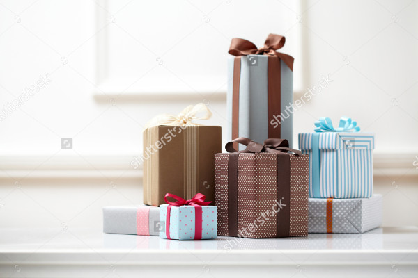 colorful gifts box mockups
