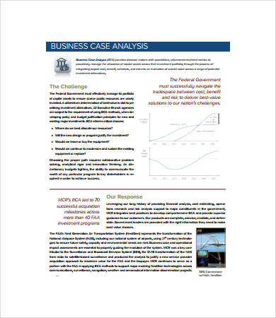 business case analysis format
