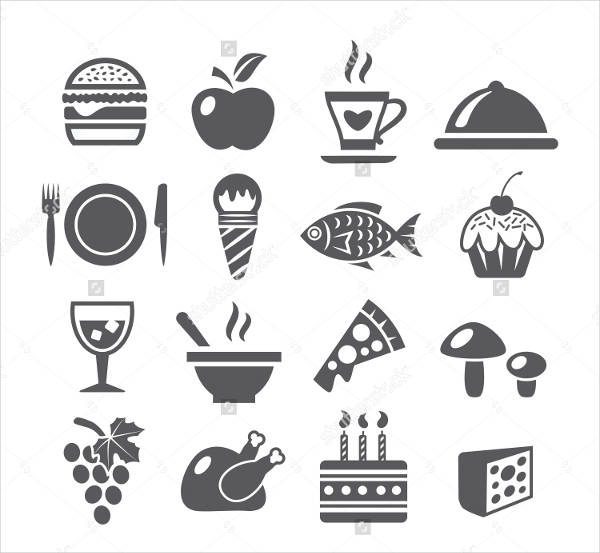 food menu icons